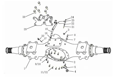 HC16 Middle Axle Housing