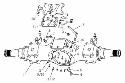 HC16 Rear Axle Housing