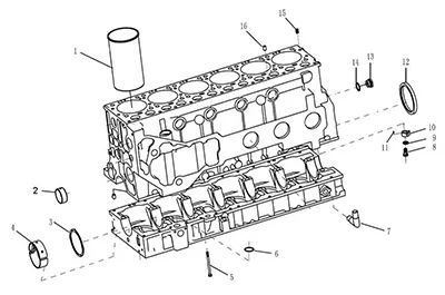 Parts in Cylinder Block