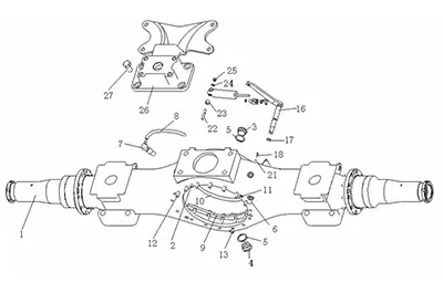 ST16 Rear Axle Housing